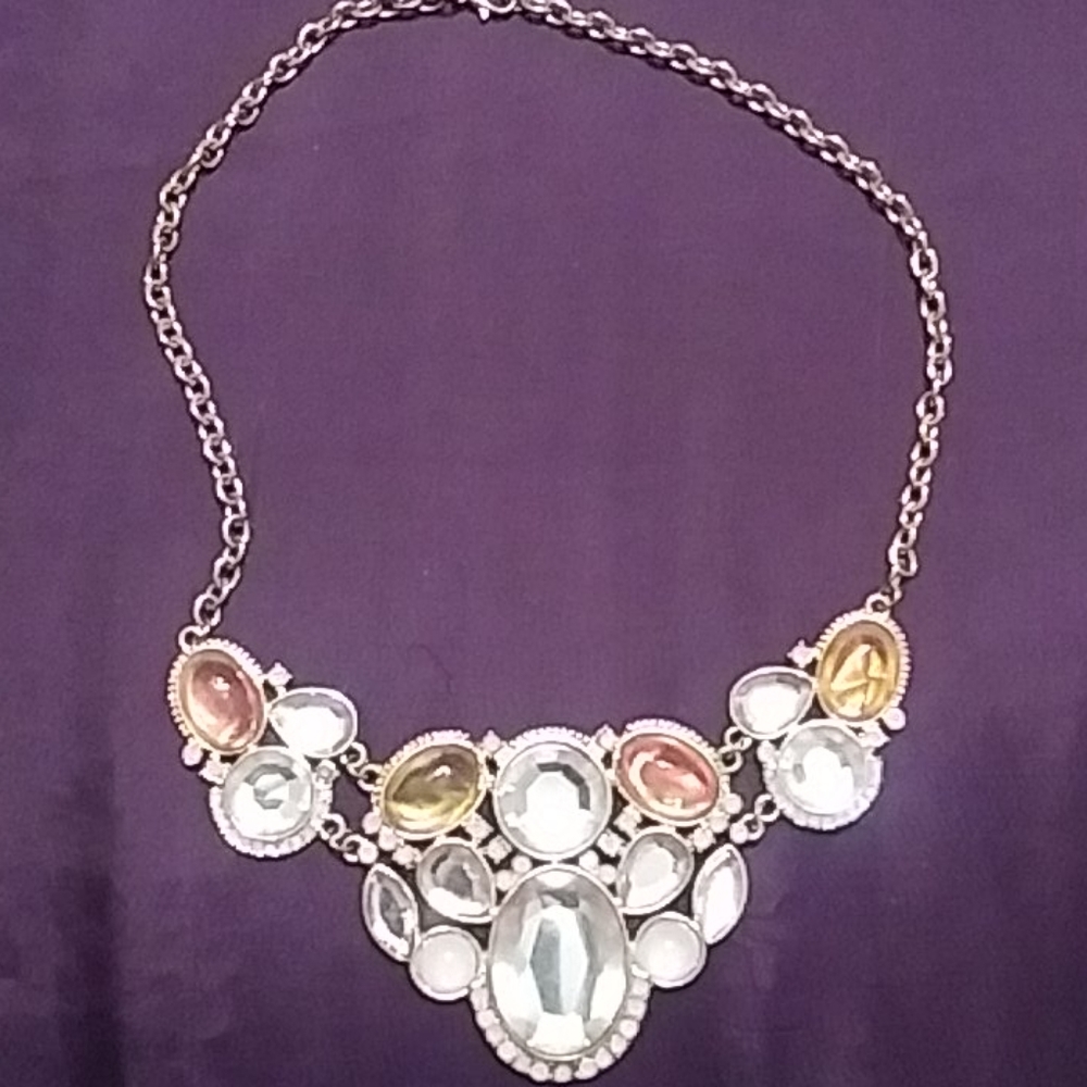 Light Pink Bib Necklace